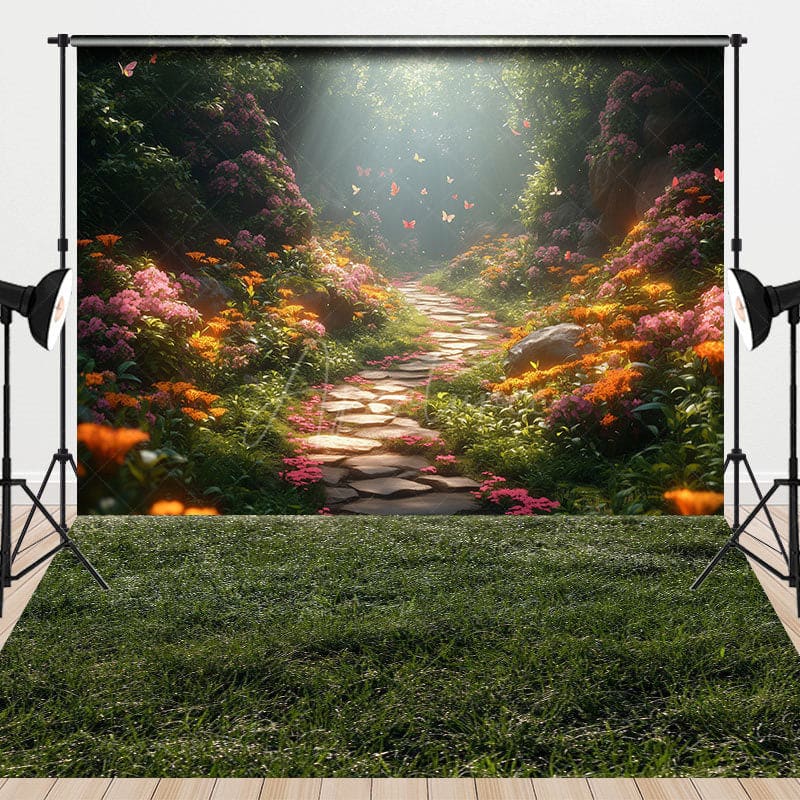 Aperturee - Aperturee Forest Wonderland Natural Scene Combo Set Backdrop
