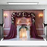 Aperturee - Aperturee Forever Begins Here Floral Arched Wedding Backdrop