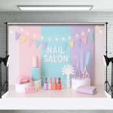 Aperturee - Aperturee Fresh Color Nail Salon Photo Cake Smash Backdrop