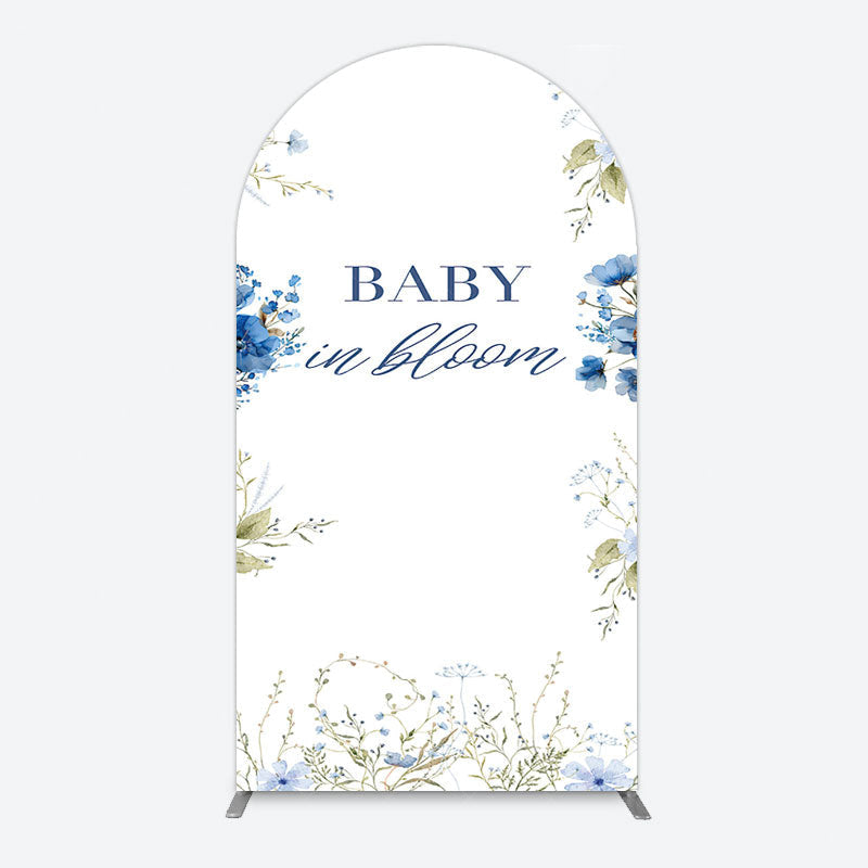 Aperturee - Aperturee Fresh Floral Bloom Boho Baby Shower Arch Backdrop