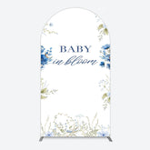Aperturee - Aperturee Fresh Floral Bloom Boho Baby Shower Arch Backdrop