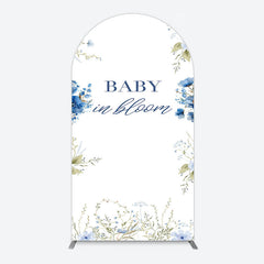 Aperturee - Aperturee Fresh Floral Bloom Boho Baby Shower Arch Backdrop