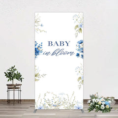 Aperturee - Aperturee Fresh Floral Bloom Boho Baby Shower Rectangle Backdrop