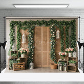 Aperturee - Aperturee Fresh Floral Boho Sweet And Lovely Wedding Backdrop