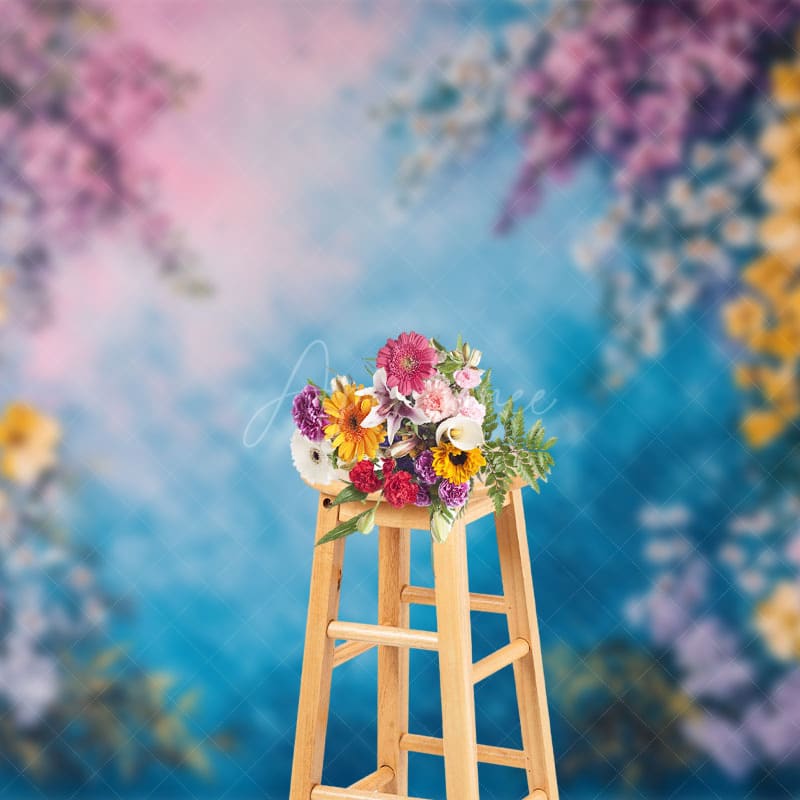 Aperturee - Aperturee Fresh Flowers Fine Art Spring Warm Photo Backdrop