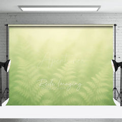 Aperturee - Aperturee Fresh Gradient Green Dreamy Floral Photo Backdrop