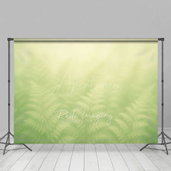 Aperturee - Aperturee Fresh Gradient Green Dreamy Floral Photo Backdrop