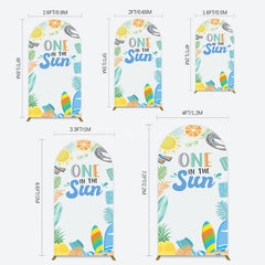 Aperturee - Aperturee Fresh Summer One In The Sun Birthday Arch Backdrop