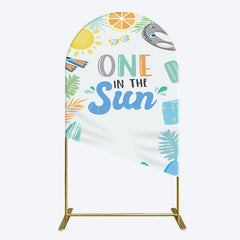 Aperturee - Aperturee Fresh Summer One In The Sun Birthday Arch Backdrop
