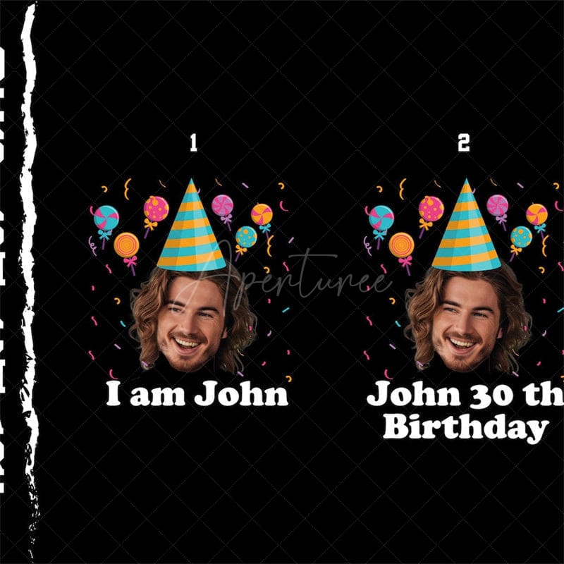 Aperturee - Aperturee Funny Birthday Custom Face T Shirt for Party Group Shirt