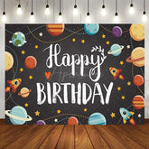 Aperturee - Aperturee Galactic Universe Planet Happy Birthday Backdrop