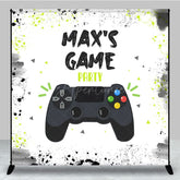 Aperturee - Aperturee Game Night Party Custom Birthday Backdrop For Kids