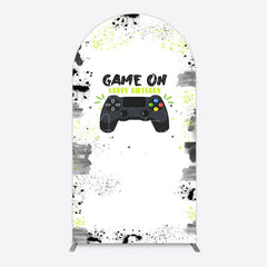 Aperturee - Aperturee Game On Happy Birthday Sweet Simple Arch Backdrop