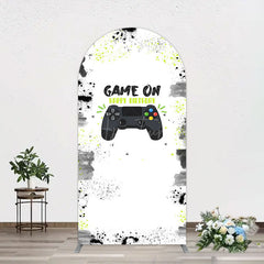 Aperturee - Aperturee Game On Happy Birthday Sweet Simple Arch Backdrop