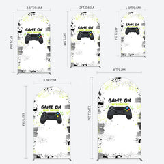 Aperturee - Aperturee Game On Happy Birthday Sweet Simple Arch Backdrop