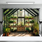 Aperturee - Aperturee Garden Glass Room Studio Spring Photography Backdrop