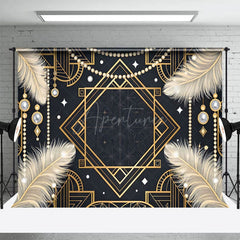 Aperturee - Aperturee Gatsby Carnival Elegant Geometric Feather Backdrop