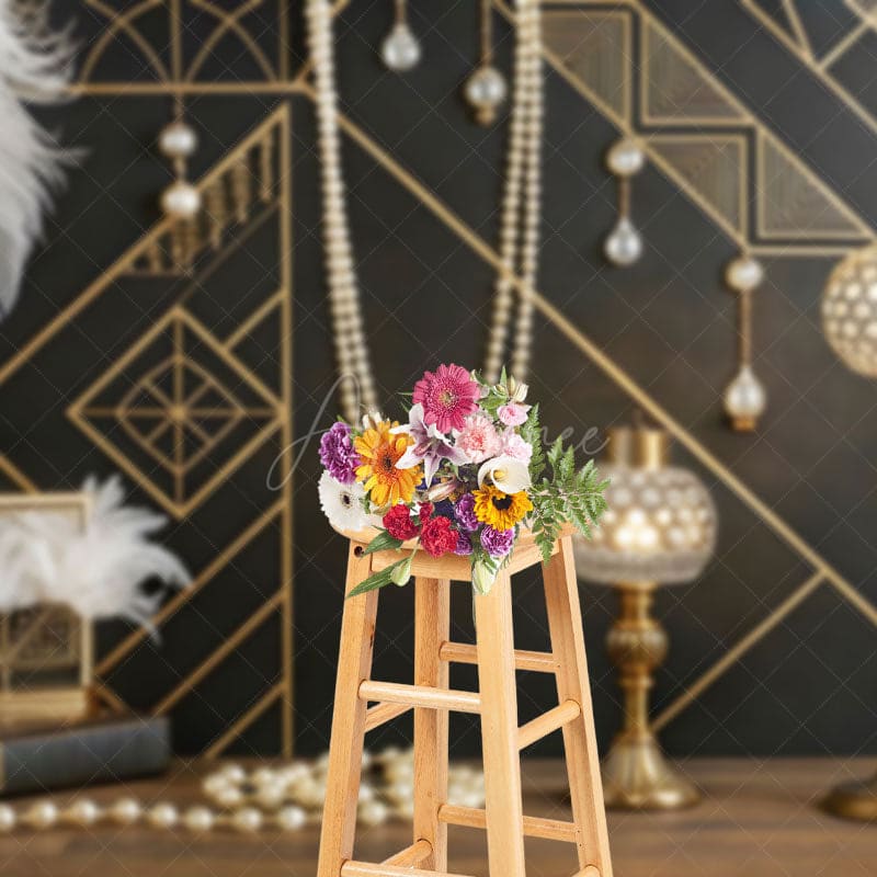 Aperturee - Aperturee Gatsby Carnival Pearl Photography Studio Backdrop