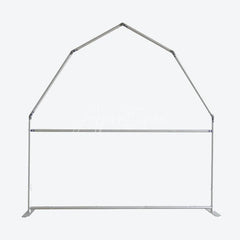 Aperturee - Aperturee Gingerbread House Barn Door Arch Backdrop Christmas Candy Themed Party Decor Holiday Photography Background