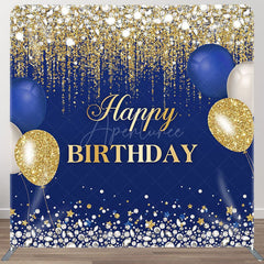 Aperturee - Aperturee Glitter Balloons Fabric Backdrop Cover for Birthday