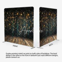 Aperturee - Aperturee Glitter Bokeh Lamp Bulb Black Christmas Backdrop