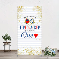 Aperturee - Aperturee Glitter Firecracker Holiday Birthday Rectangle Backdrop