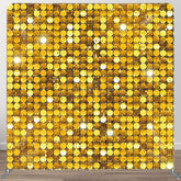 Aperturee - Aperturee Glitter Gold Sequins Dance Party Pillow Case Backdrop