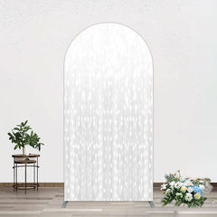 Aperturee - Aperturee Glitter Grey Bokeh Simple Photography Arch Backdrop