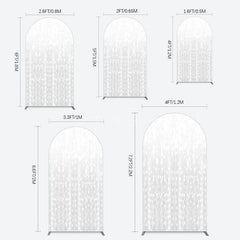 Aperturee - Aperturee Glitter Grey Bokeh Simple Photography Arch Backdrop