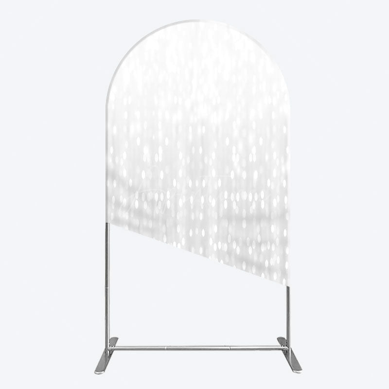 Aperturee - Aperturee Glitter Grey Bokeh Simple Photography Arch Backdrop