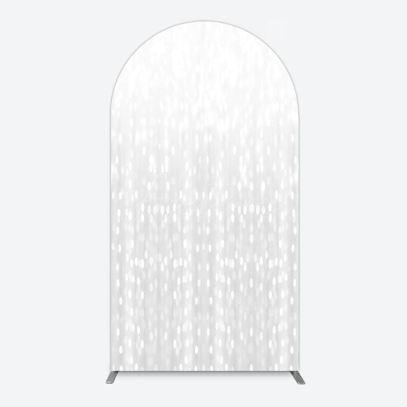 Aperturee - Aperturee Glitter Grey Bokeh Simple Photography Arch Backdrop