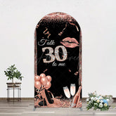 Aperturee - Aperturee Glitter High Heel Happy 30th Birthday Arch Backdrop