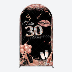 Aperturee - Aperturee Glitter High Heel Happy 30th Birthday Arch Backdrop