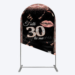Aperturee - Aperturee Glitter High Heel Happy 30th Birthday Arch Backdrop