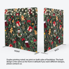 Aperturee - Aperturee Glitter Light Leaves Christmas Pillow Cover Backdrop