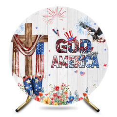 Aperturee - Aperturee God Bless America Round Independence Day Backdrop