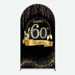 Aperturee Aperturee Gold 60Th Birthday Women Birthday Arch Backdrop