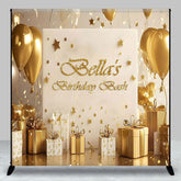 Aperturee - Aperturee Gold Balloon Celebration Custom Birthday Backdrop