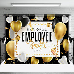 Aperturee - Aperturee Gold Balloon National Employee Benefits Day Backdrop