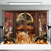 Aperturee - Aperturee Gold Sparkle New Year Celebration Party Backdrop