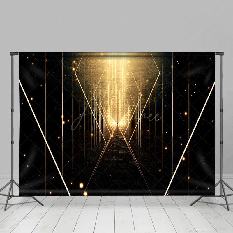 Aperturee - Aperturee Gold Thread Sacred Way Bokeh Photography Backdrop