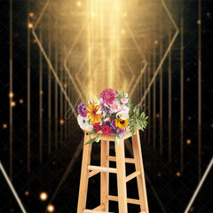 Aperturee - Aperturee Gold Thread Sacred Way Bokeh Photography Backdrop