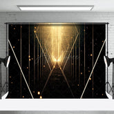 Aperturee - Aperturee Gold Thread Sacred Way Bokeh Photography Backdrop