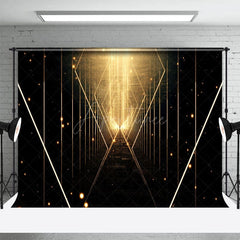 Aperturee - Aperturee Gold Thread Sacred Way Bokeh Photography Backdrop