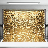 Aperturee - Aperturee Gold Triangle Sequins Backdrop For Photography
