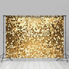 Aperturee - Aperturee Gold Triangle Sequins Backdrop For Photography