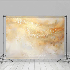 Aperturee - Aperturee Golden Abstract Texture Photography Backdrop Elegant Artistic Portrait Background for Events