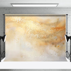 Aperturee - Aperturee Golden Abstract Texture Photography Backdrop Elegant Artistic Portrait Background for Events