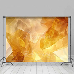 Aperturee - Aperturee Golden Flowing Abstract Fluid Texture Backdrop Elegant Light Photography Background Modern Party Decor
