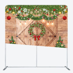 Aperturee - Aperturee Golden Stars Wood Double-Sided Square Xmas Backdrop